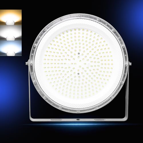 LED高天井灯 UFO型 LED高天井照明 電球色3000K LED 投光器 100W 20000LM 高輝度 薄型 防塵 スタンド 広角 明るい LED 投光器 作業灯 小型 高天井灯 高天井用LED照明 サーチライト LED投光器 掲示板 作業灯 駐車場 運動場 工場照明 倉庫 天井照明 体育館展覧会 夜間作業 屋内 PSE認証 1.5M配線 ハイパワー 省エネ